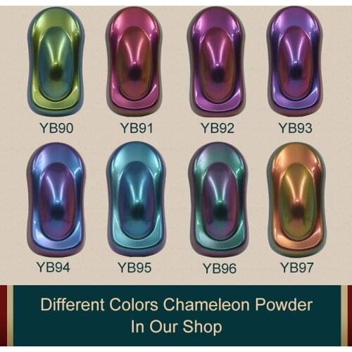 Chameleon Pigment YB90 Series Powder Coating Acrylic Paint Dyes Automobile Technology Nail Art Decoration Glass Ceramics