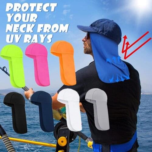 Multicolor Fishing Sun Shade Cooling Cap Elastic Hard UV Protection Hat Neck Cover Protector Outdoors Unisex Hiking Cycling Hats