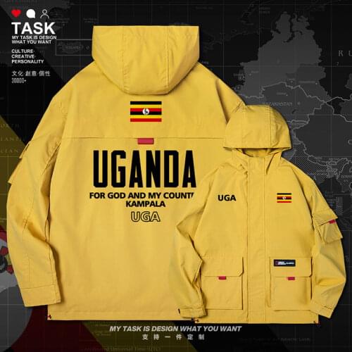 Uganda Ugandan UGA men jacket hooded nation flag chaquetas hombre fashion jackets trench coat men coat for men autumn clothes