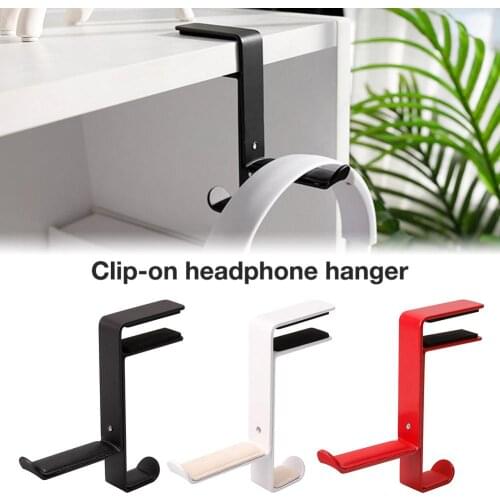 Universal Desk Mount Office Hanger Gaming Headphone Stand Bracket Display Rack Headset Holder Space Saving Table Clamp Drop ship