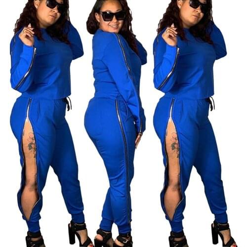 Explosion Sexy Jazz Dancing Costume Blue Two-Sided Zipper Suit Performance Clothes Ropa Hip Hop Pants Women Stage Costume 604