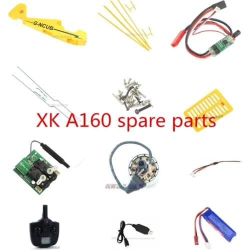 WLtoys XK A160 RC Remote Control Glider spare parts motherboard servo ESC fuselage landing gear wing remote control landing gear