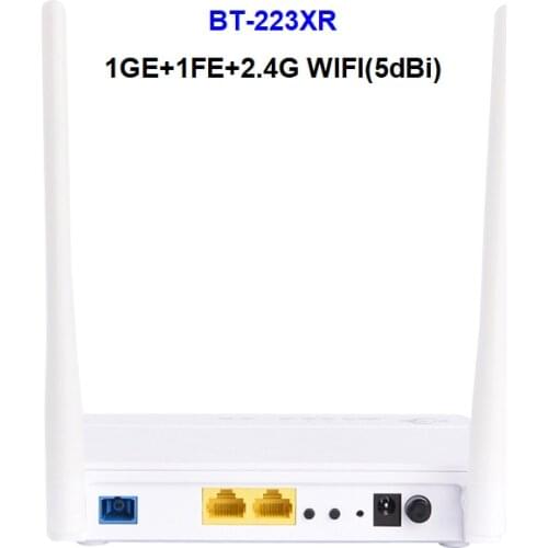 XPON ONU FTTH Modem Router Optical Network SCUPC Interface English Version 5dBi 1GE+1FE+2.4G WIFI Wlan