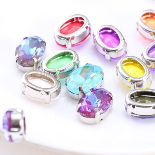 Pointback Glass Strass Mocha Fancy Stones With Claws Hollow Out Thicken Copper Claw Rhinestones Sew On Crystal Stones