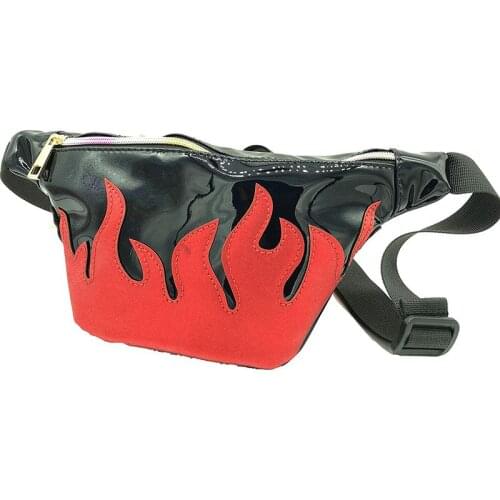 Women Holographic Bum Waist Bag Laser-Funny Bag Waterproof Shiny Neon Pack for Travel Festival