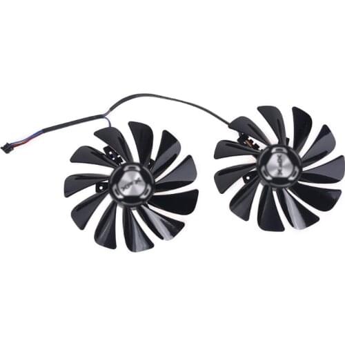 2pcs/set 95mm FDC10U12S9-C RX5700 XT GPU Fan For XFX RX 5600 5700 XT RAW II Graphics Card Cooling Fan