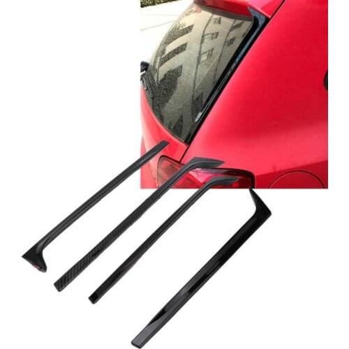 2pcs Rear Window Side Spoilers Canards Wing Accessory Replacement for MK5 2011 2012 2013 2014 2015 Car Styling
