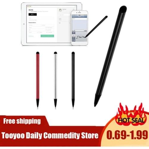 2 in 1 Capacitive Resistive Pen Touch Screen Stylus Pencil for Tablet iPad Cell Phone PC Capacitive Dual-Purpose Stylus Pen