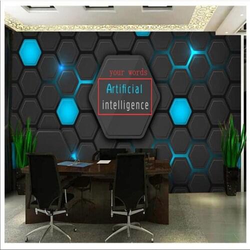 3D Dynamic Metal Circuit Wallpaper Office Technology Company Backdrop Wall Paper Abstract Virtual Network Industrial Decor Mural