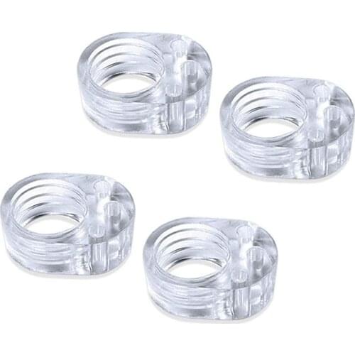 4pcs Door Stopper Transparent Silica Gel Door Handle Buffer Wall Protection Doorknob Bumper Walls Furniture Protective