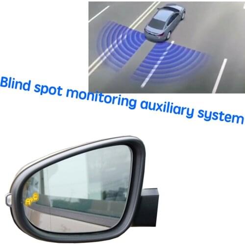 Car BSD BSM BSA Blind Area Spot Warning Drive Mirror Rear Radar Detection System For Volkswagen VW Touran 2011~2015