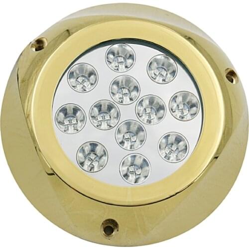 IP68 Bronze DC24V LED Underwater Boat Light Swimming Pools Marine Yacht Fishing Dock Ponds Fountains Lamp Drop Shipping DH-UD145