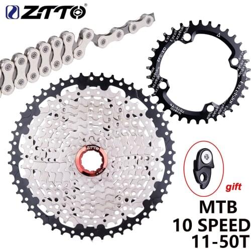 ZTTO Mountain Bike 10 Speed 11-50T Cassette 10s 50t 10s 20s 30s Freewheel Cycling K7 sprocket For MTB Parts XT SLX XO X0 X9 X7