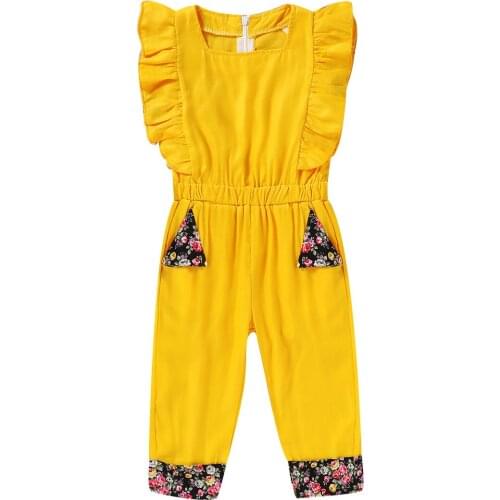 Girl Romper 2020 Newborn Baby Girl Sleeveless Cotton Romper Jumpsuit One-Pieces Summer Clothes Size 2-6Y