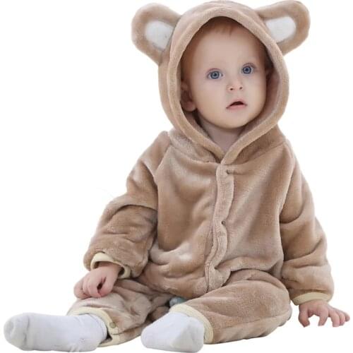 Hot sale Winter Baby Girl Clothes Baby Rompers Cartoon Warm Baby Boy Clothes Roupas Bebe Infant Jumpsuits Children Clothing
