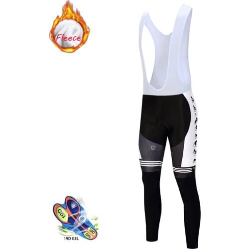 Mens Cycling Pants Ropa Ciclismo Bicycle Outdoor Mountain Bike Bib Pants Mens Winter Polar Fleece Bib Pants Pantalon Ciclismo