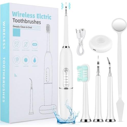 Remove Tartar and Calculus Tooth Cleaner Set Oral Care Whitening Device Mini Electric Tooth Cleaner Tooth Whitener Tooth Cleaner