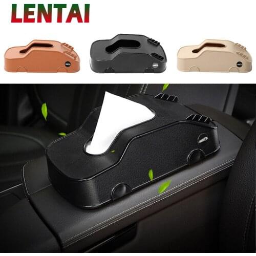 LENTAI 1PC Car Styling Tissue Box & Phone Holder & Cards Clip For Mercedes W205 W203 W211 Volvo XC90 S60 XC60 V40 Alfa Romeo 159