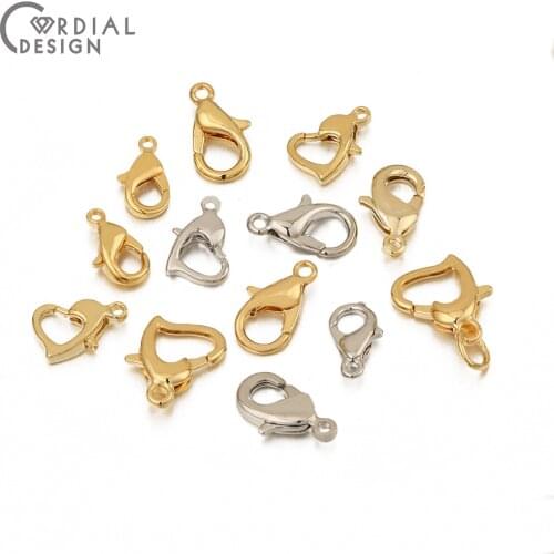 Cordial Design 10Pcs Clasps & Hooks/Hand Made/DIY Making/Genuine Gold Plating/Jewelry Findings & Components/Bracelet Accessories