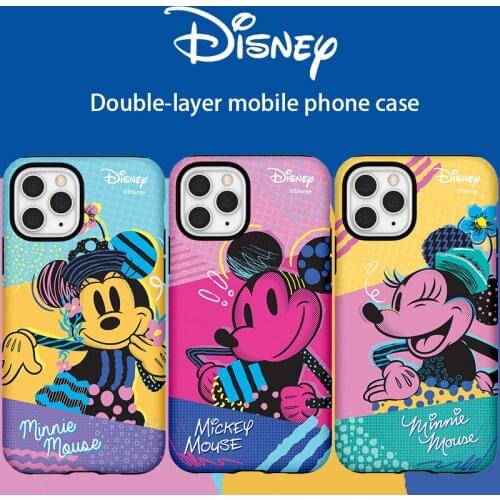 DISNEY 2021 Mickey Silicone Case for IPhone 11 Pro Xs Max FOR IPhone 12 12PRO 12PROMAX Official Liquid Silicon 360 Full Cover