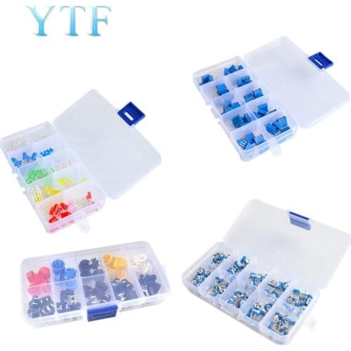 3mm 5mm LED light 5 color / tact switch button / 3296W adjustable potentiometer / RM065 adjustable resistance