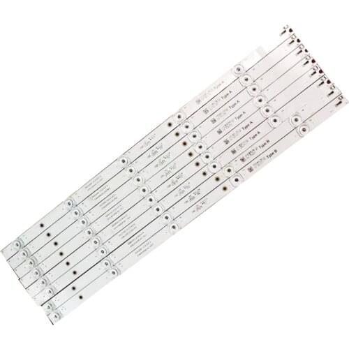 8PCS LED Backlight Strip K550WDE1 A5 4708-K55WDE-A6117N31 A6117N41 For 55PUF7194/T3 55S31 55V31