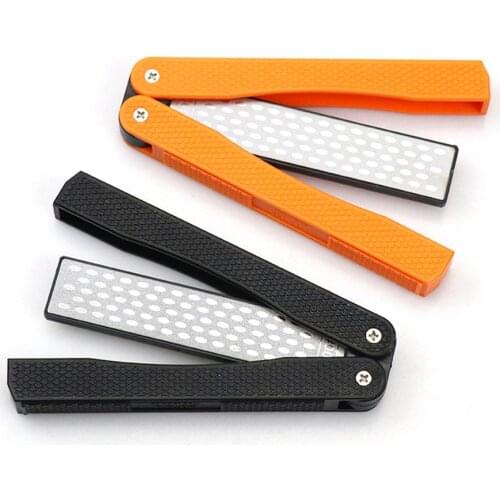 Foldable Sharpener Pocket Knife Sharpener Foldable Double Sided Sharpening Tool 400/600 Grit for Kitchen Outdoor Camping #35