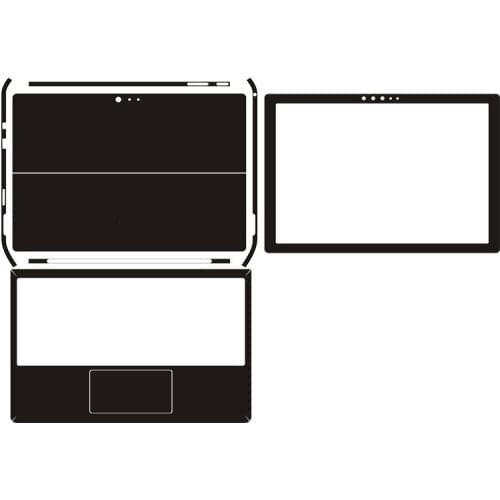 Carbon fiber Leather Laptop Sticker Decal Skin Cover Protector for Microsoft surface Pro 6 12.3"