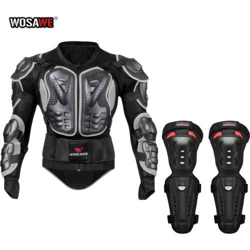 WOSAWE Motocross Full Body Protective Armor Jacket MTB Motorcycle Racing Riding Chest Back Protector Guard Armor moto gear