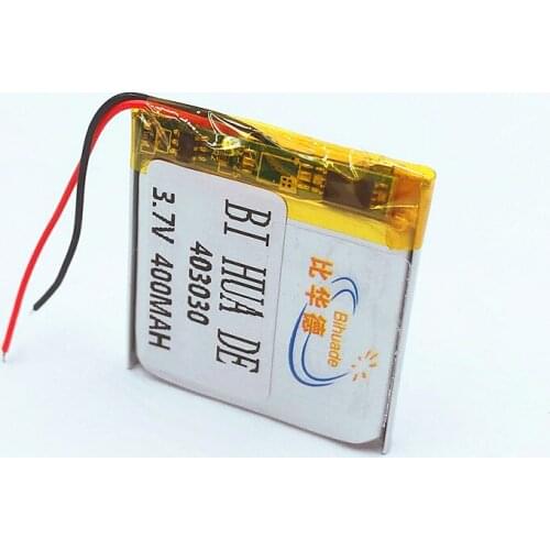 1pcs [SD] 3.7V,400mAH,[403030] Polymer lithium ion / Li-ion battery for TOY,POWER BANK,GPS,mp3,mp4,cell phone,speaker