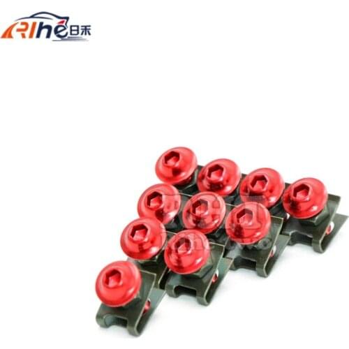 10 pieces 6mm motorcycle fairing body screws for honda pcx crf 250 cb 400 crf 230 goldwing gl1800 hornet cb600f motorcycle part
