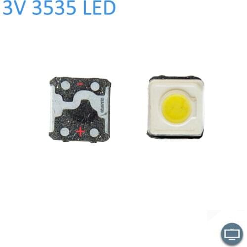 100PCS 200PCS LED TV Backlight SMD 1W 3535 3537 Cool White 3V 300ma For Samsung TV Repair