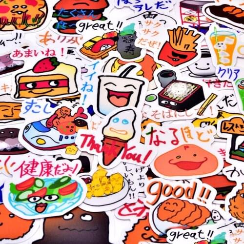 40pcs Creative kawaii JHappy food diary sticker scrapbooking stickers /decorative sticker /DIY craft photo albums/Children