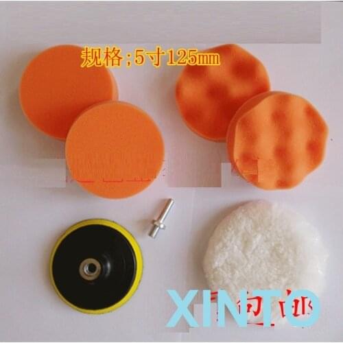 5" self-adhesive sponge tray ball for Auto polisher, polishing padding machine, drilling mill tool