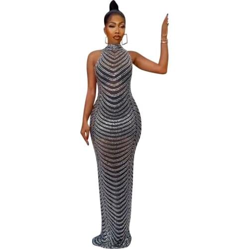 African Diamonds Dresses For Women 2021 New Clothes Dashiki Boubou Robe Africaine Femme Bazin Riche Party Africa Maxi Long Dress