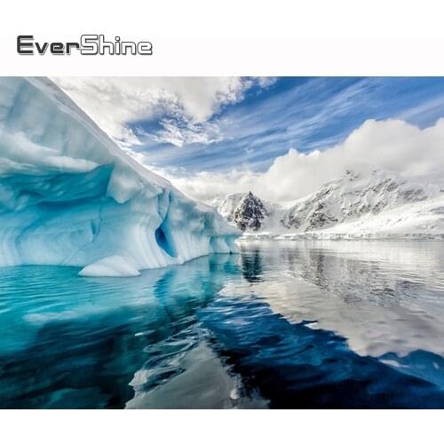 Evershine 5D Diamond Painting Full Square Landscape Snow Mountain Diamond Embroidery Sale Scenery Cross Stitch Beads Embroidery