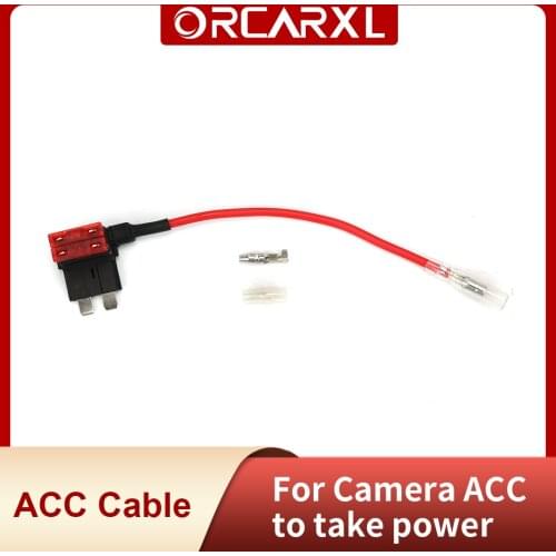 12V Car Fuse Holder ACC Cable for Car Rearview Camera Take Power Wire