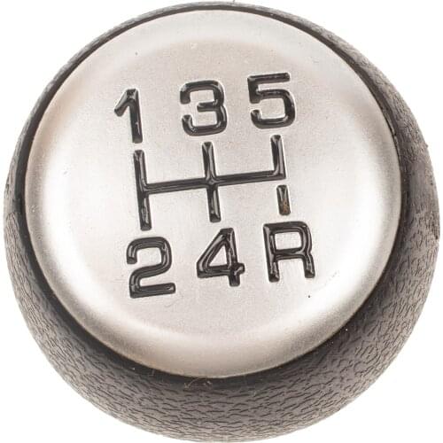 5-Speed Gear Shift Stick Knob Black Chrome For Peugeot Partner Citroen Berlingo