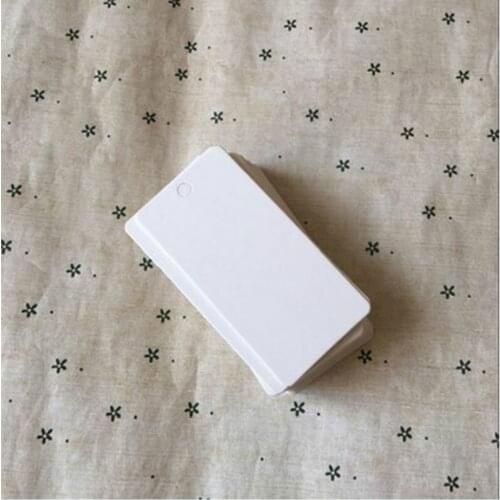 4*8cm Square White Kraft Paper Label Clothing Gift Tags Cardboard Pricing Tags Diy Notes Tags Paper Paper Labels 100pcs/lot