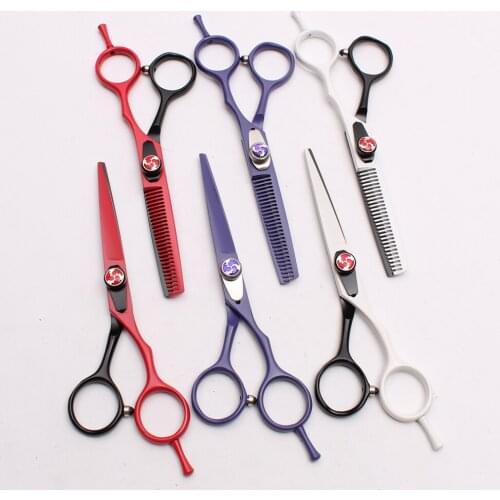 C1018 5.5" 16cm Customized Logo Hairdressers Scissors Cutting Shears Thinning Scissors Styling Tools Professional Hair Scissors