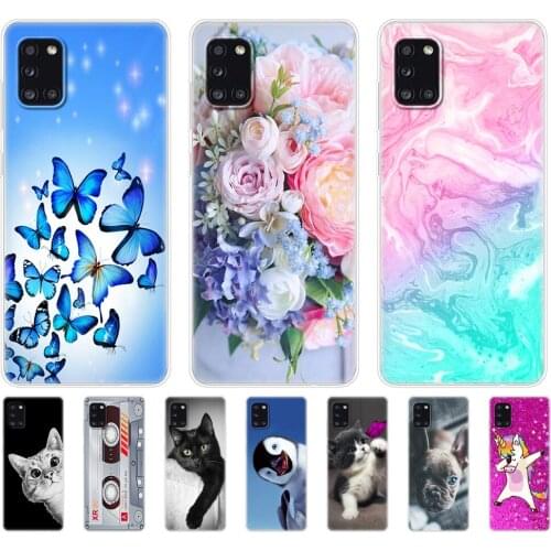 For Samsung Galaxy A31 Case For Samsung A31 A 31 SM-A315F Phone Cover Silicon Soft TPU Coque Capa Bumper 6.4"