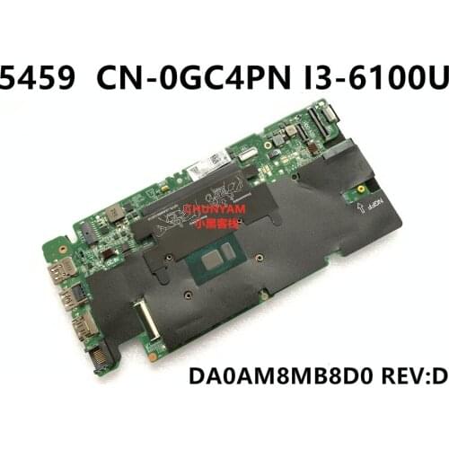 CN-0GC4PN GC4PN FOR Dell Vostro 5459 Laptop Motherboard DA0AM8MB8D0 REV:D I3-6100U Mainboard notebook PC