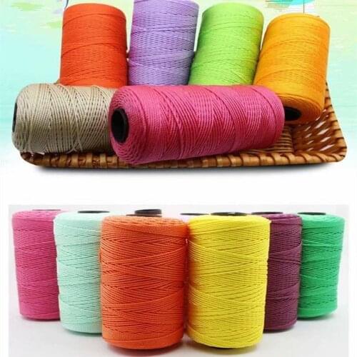 3 Strand Ice Silk Polypropylene Poly Rope Nylon Braided Thread hook Hat Knitting Weaving Plastic Sheet Handbag Accessories