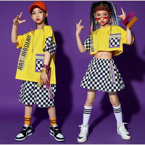 ChildrenS Day Jazz Cheerleading Costumes Performance Rave Clothes Boys Jazz Street Dance Suit Girls Hip Hop Dance Wear DQS7041