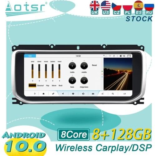 For Land Rover Range Rover EvoqueL538 2011-2018 Android10 Car GPS Navigation Radio Screen Multimedia Fast boot HD Screen WIFI BT