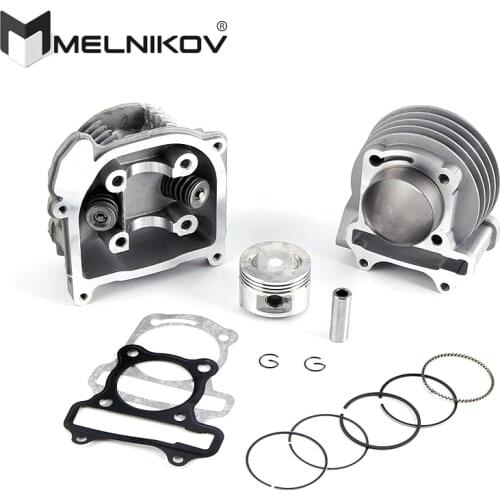 GY6 50 60 80 upgrade GY6 100 139QMB QMA Engine 4-stroke Moped Big Bore Kit Cylinder Kit Rebuild Kit 69mm Valve Cylinder Head