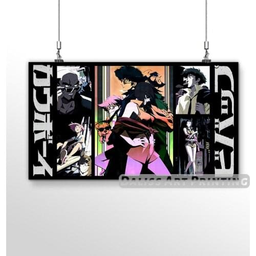 Canvas Anime Cowboy Bebop Pictures Home Decoration Paintings Poster HD Prints Wall Art Modular Living Room Framed