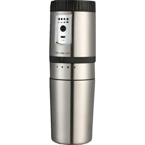 USB Electric portable stainless steel coffee grinder grinder car coffee pot filter coffee machine