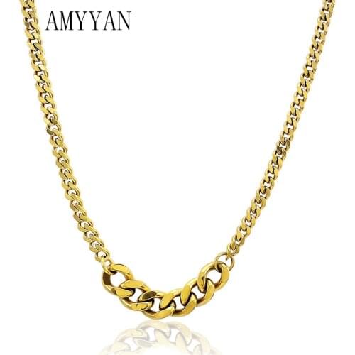 Vintage Ancient Choker Necklace Statement Long Link Thick Chain Jewelry Simple for Women Chunky Chain Necklace Present Jewelry