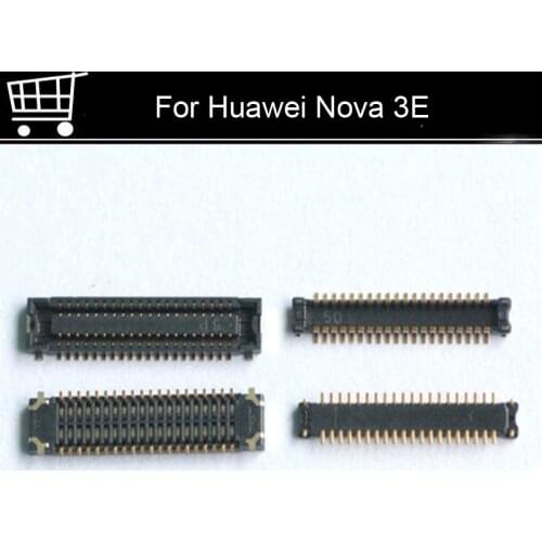 2pcs FPC connector For Huawei Nova 3E LCD display screen on Flex cable On motherboard mainboard For Huawei Nova3E Repair Parts